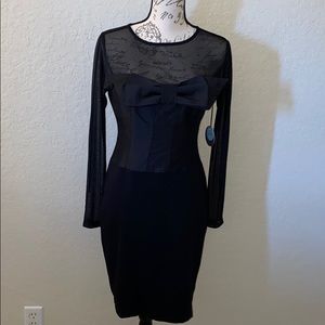 EVA FRANCO Black Sheath Dress Sz 4